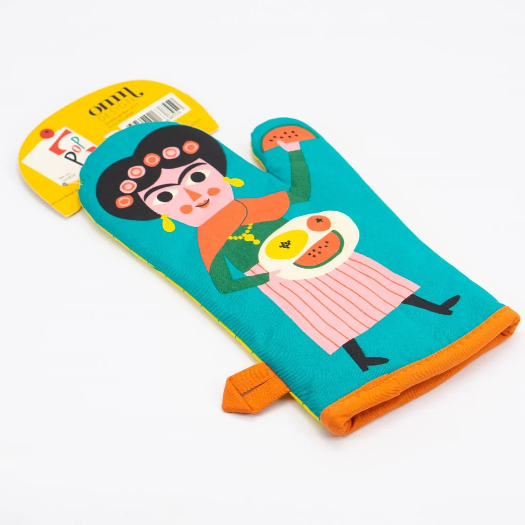 Guante de cocina original para amantes del arte Frida & Warhol - OMM Design (Suecia) - Imagen 5