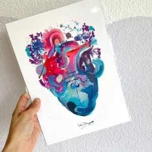 Lámina Corazón mar