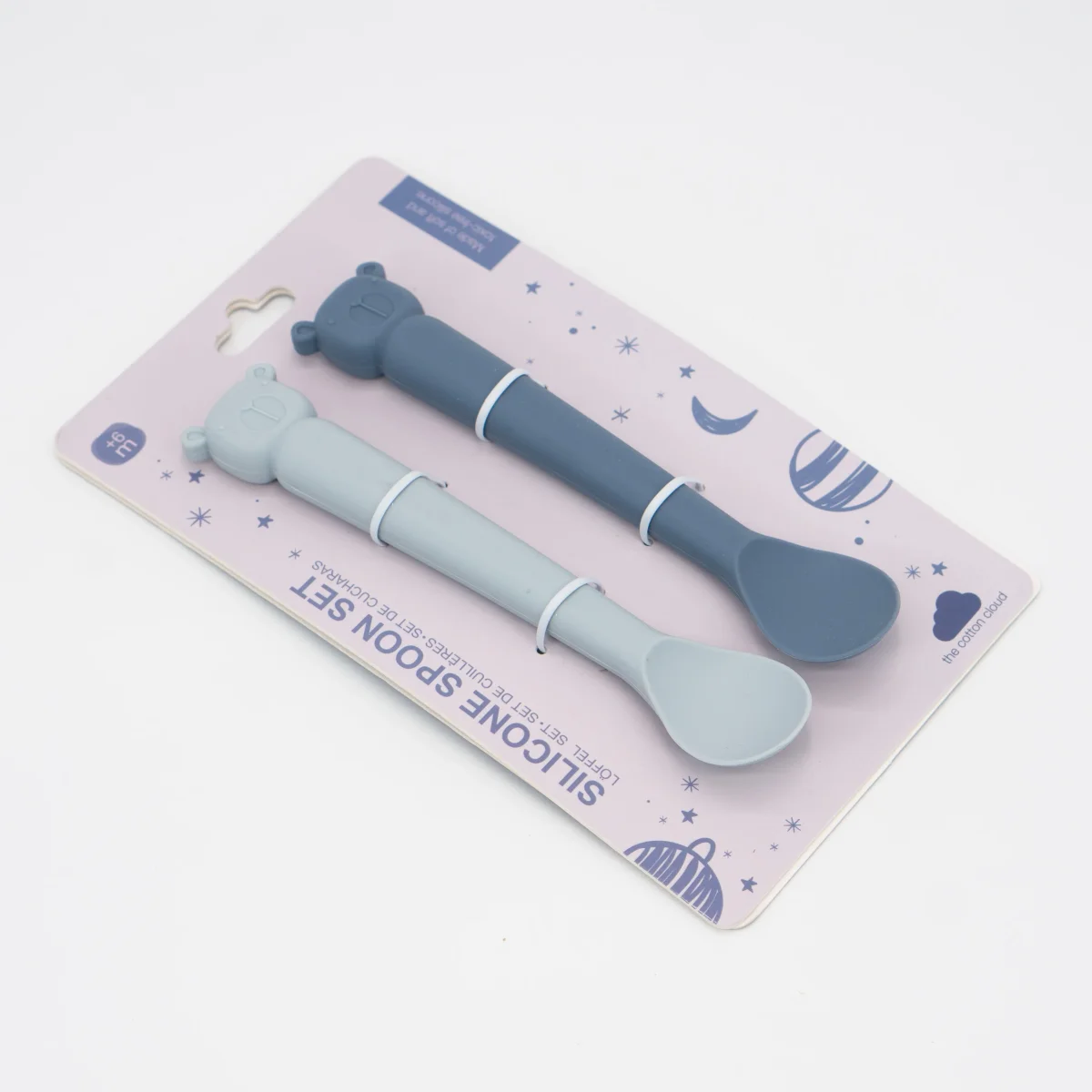 Juego de cucharas infantiles de silicona la osita Lili Ocean/Iceberg - The Cotton Cloud (Alemania) - Imagen 3