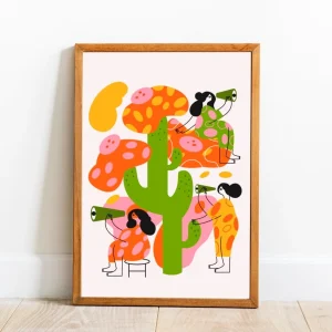 Lámina ilustrada Mujeres