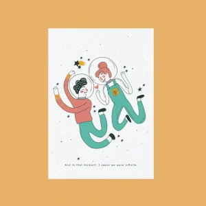 Lámina ilustrada Espacial