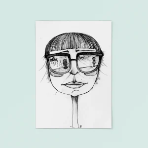 Lámina ilustrada por Juanita Pinta - Como me ven, como soy
