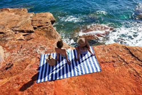 Manta Picnic Navy blue L - Imagen 5