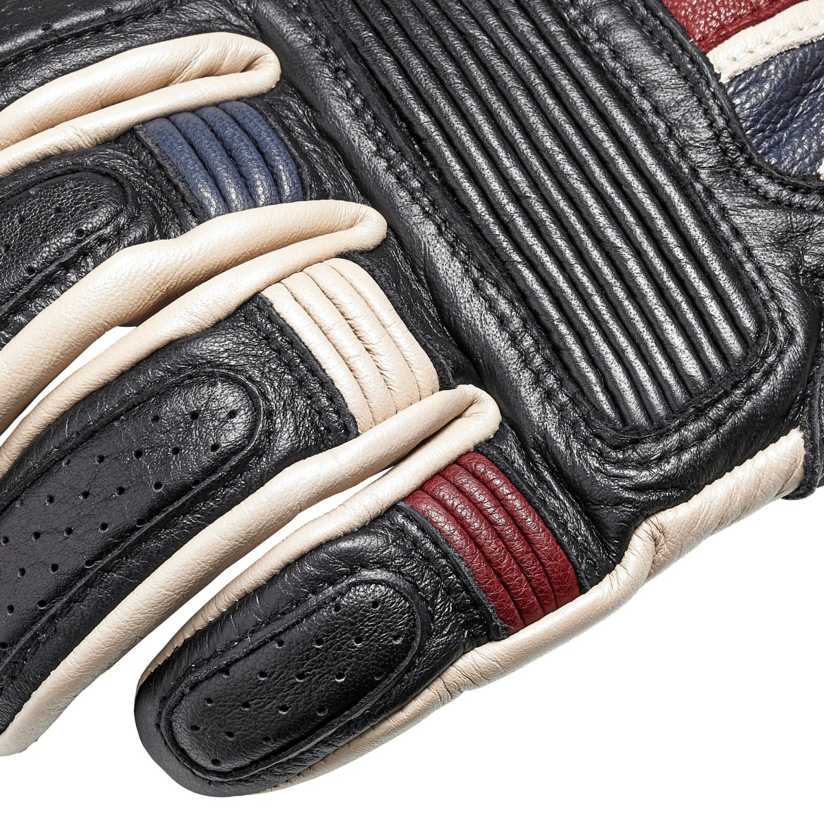 Guantes de motocicleta de cuero Triumph con bandera - Imagen 3