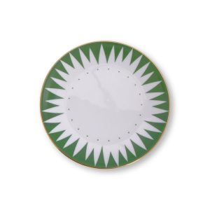 Plato postre Punk Verde