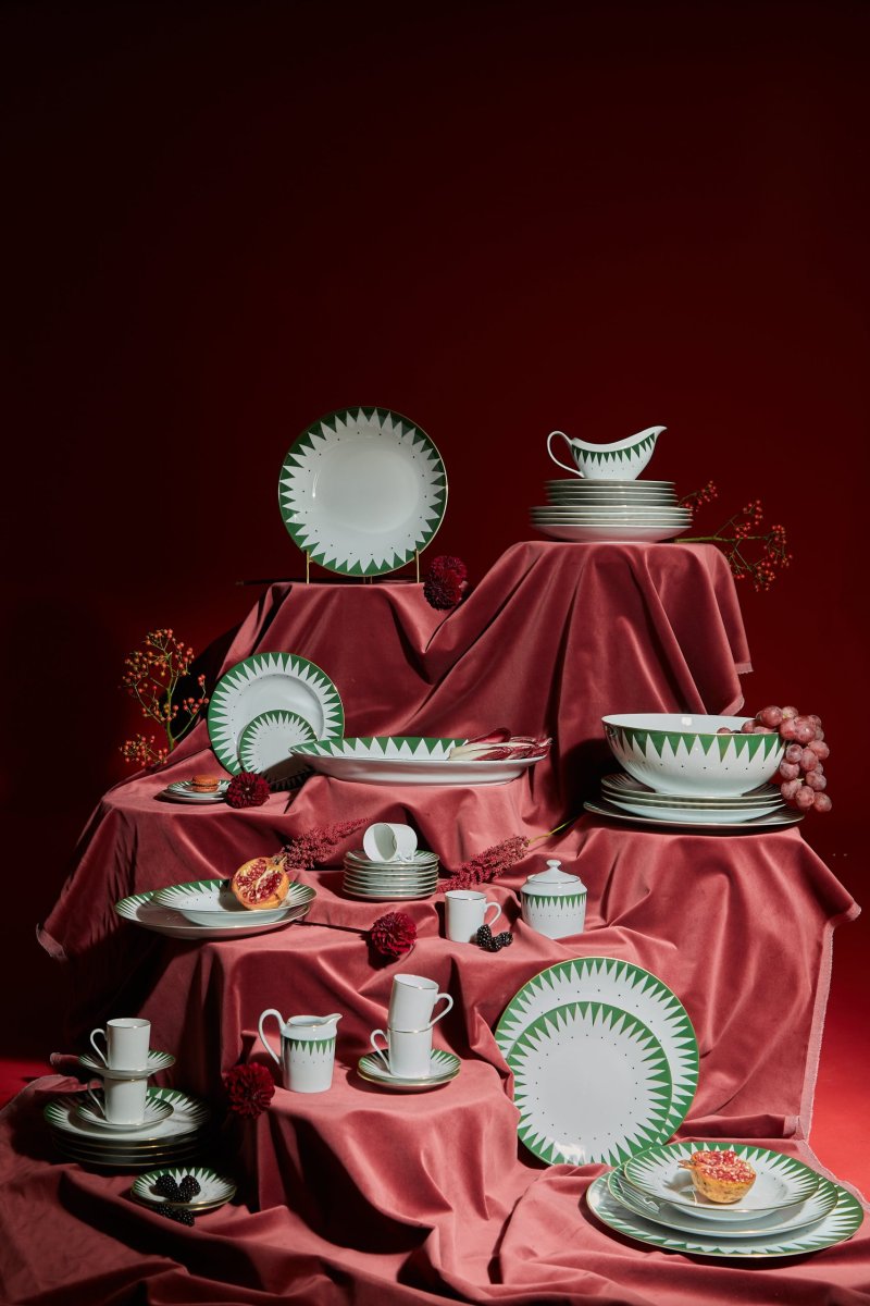 Taza de té con plato Punk Verde - Imagen 3
