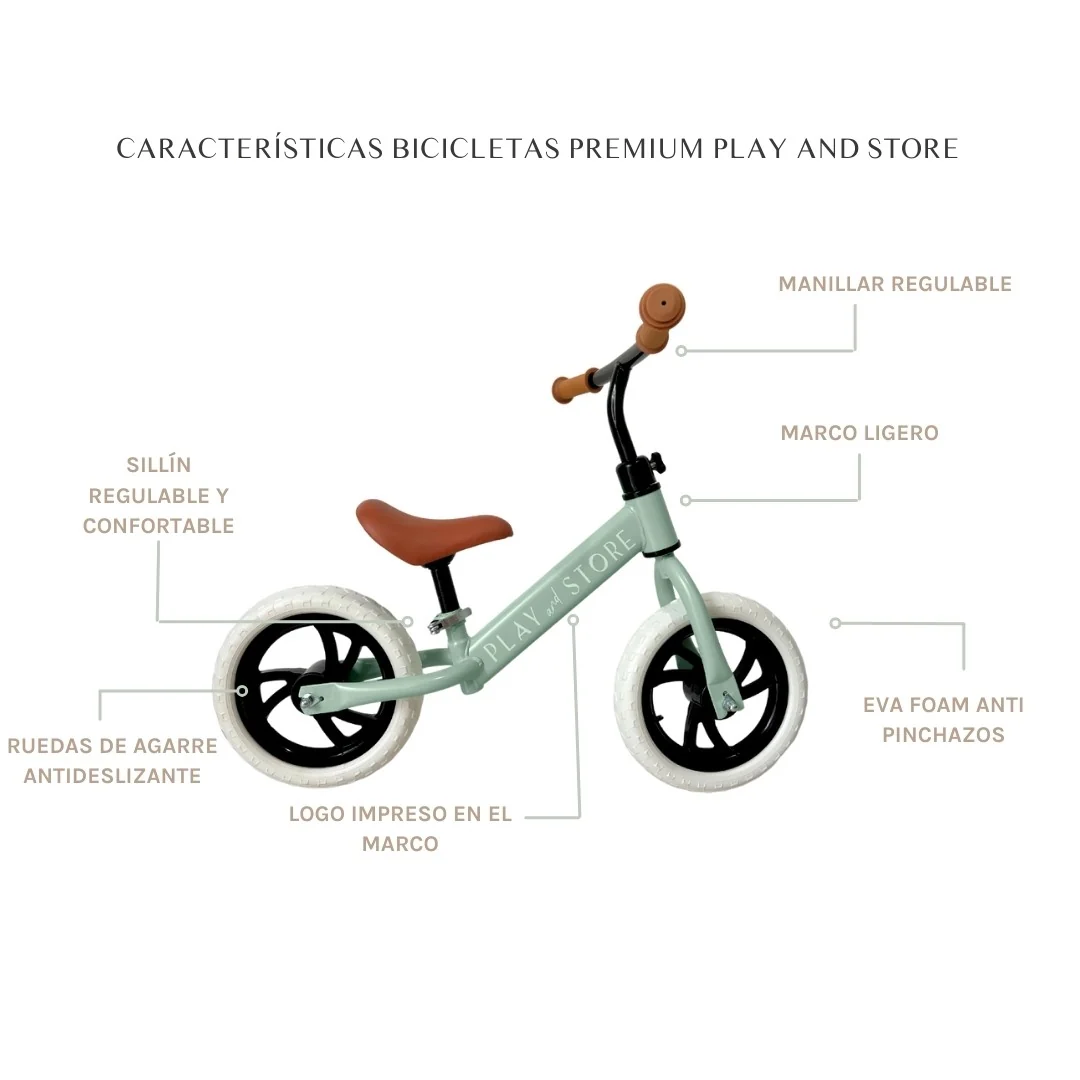 Bicicleta de Equilibrio Play and Store Blue - Imagen 4