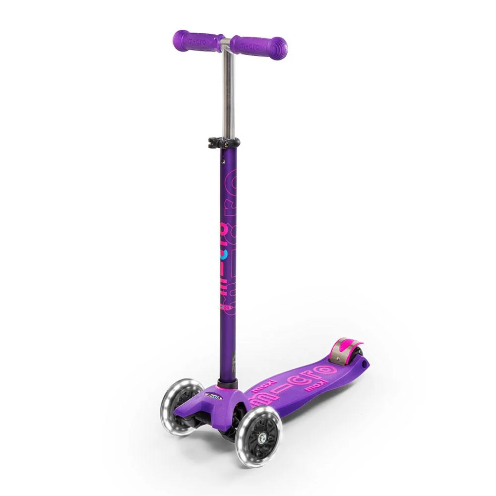 Patinete Maxi Deluxe LED Lila