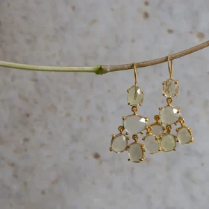 PENDIENTES CON TOPACIO DE LIMÓN
