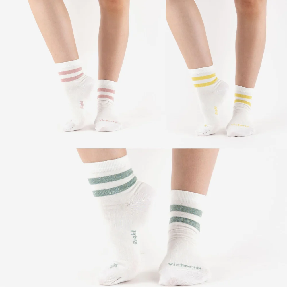 Calcetines barefoot rayas Victoria (36-40) - Imagen 2