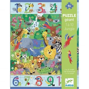 Puzzle Gigante 1 a 10 Jungla - Djeco