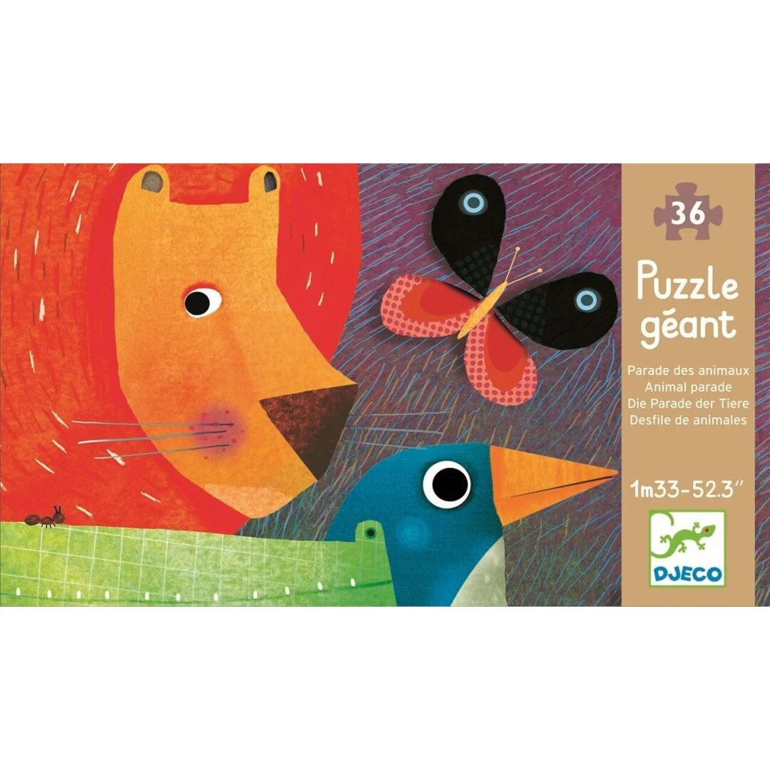 Puzzle Gigantte El Desfile de los animales - Djeco - Imagen 2