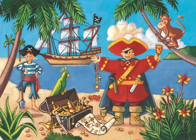 Puzzle silueta El pirata - Djeco - Imagen 3
