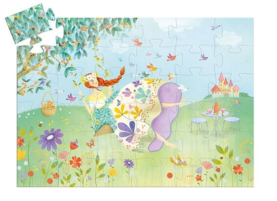 Puzzle silueta La Princesa de primavera - Djeco - Imagen 3