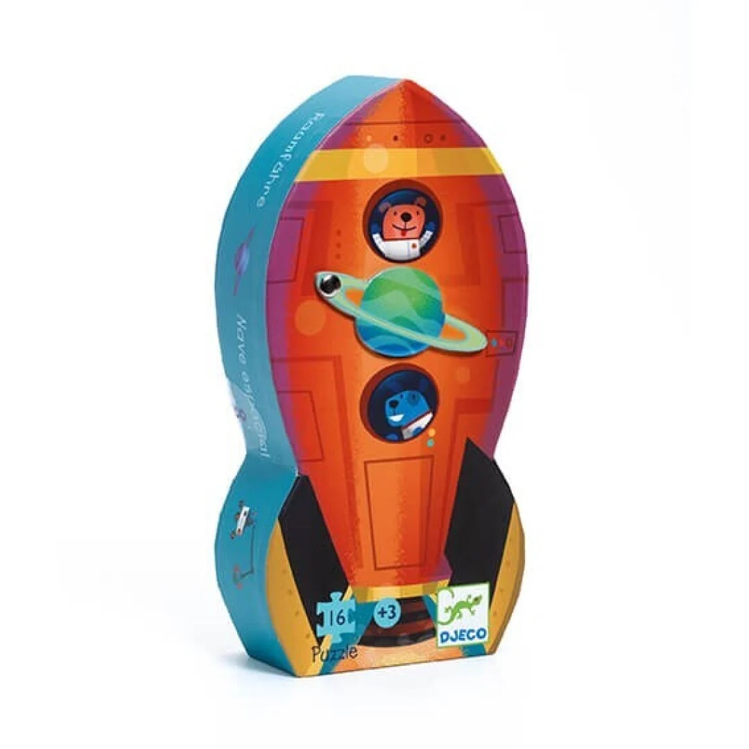 Puzzle Silueta Nave Espacial - Djeco - Imagen 2