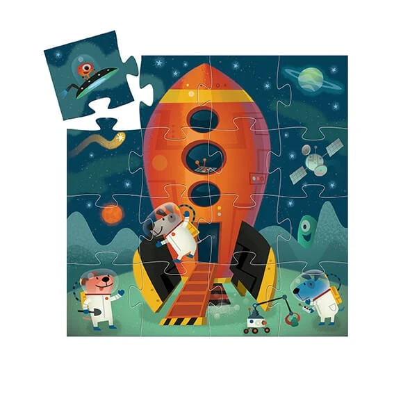 Puzzle Silueta Nave Espacial - Djeco - Imagen 3