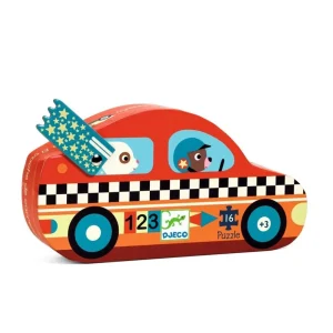 Puzzle silueta Coche de carreras- Djeco