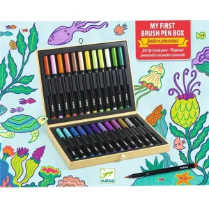 Caja de rotuladores pincel