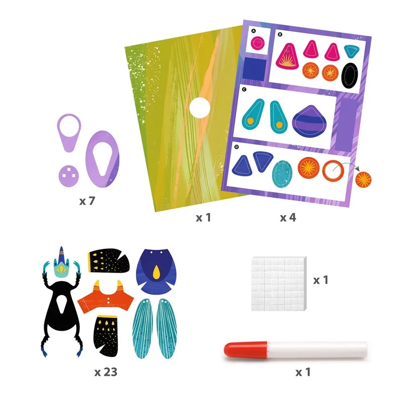 Papel creativo insectos - Djeco - Imagen 4