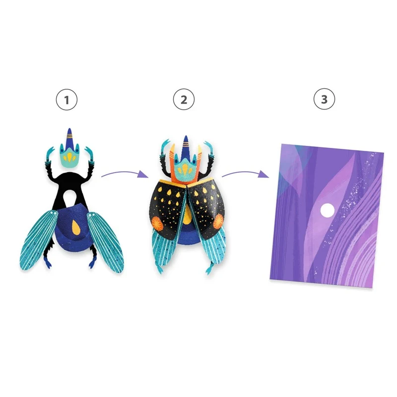 Papel creativo insectos - Djeco - Imagen 5