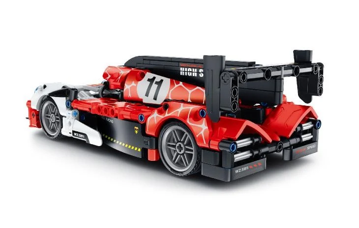 Coche de carreras Blanco y rojo 472 pzas - iMMaster - Imagen 4