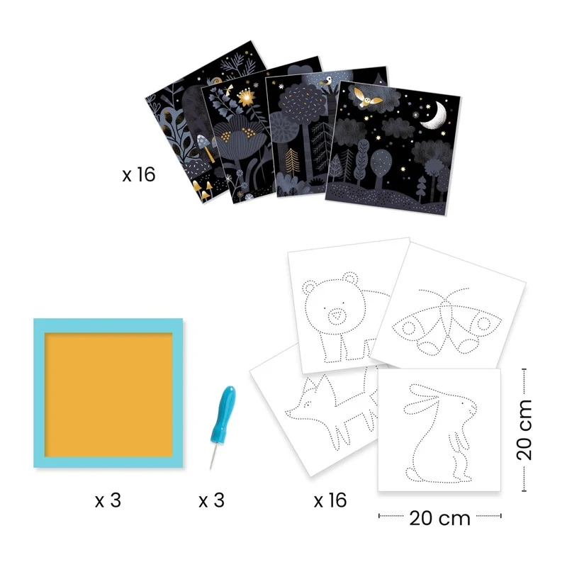 Picar con punzón Apariciones - Djeco - Imagen 4