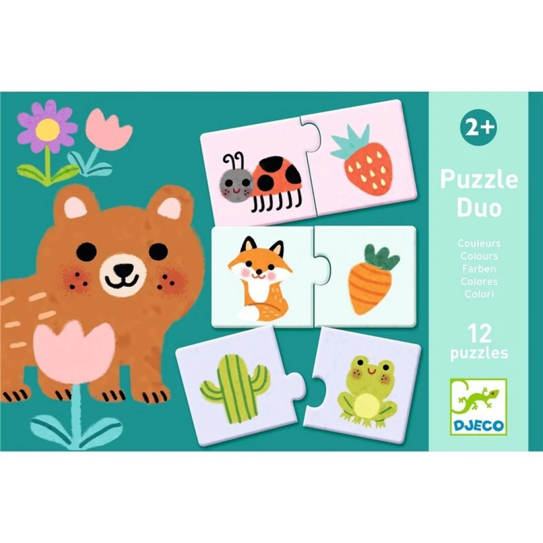 Puzzle Dúo Colores - Djeco - Imagen 2