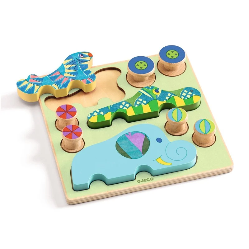 Encajable Puzz & Roll Bariolo - Djeco