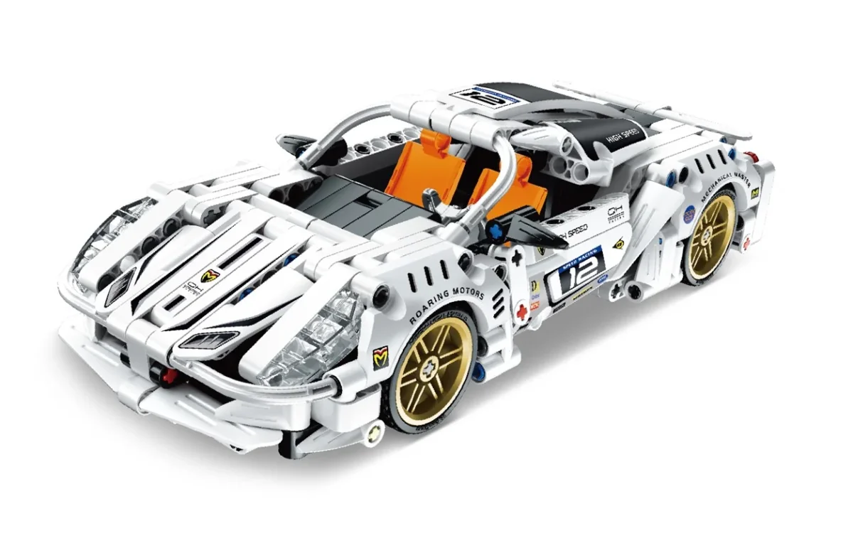 Coche de carreras Blanco 437 pzas - iMMaster - Imagen 3