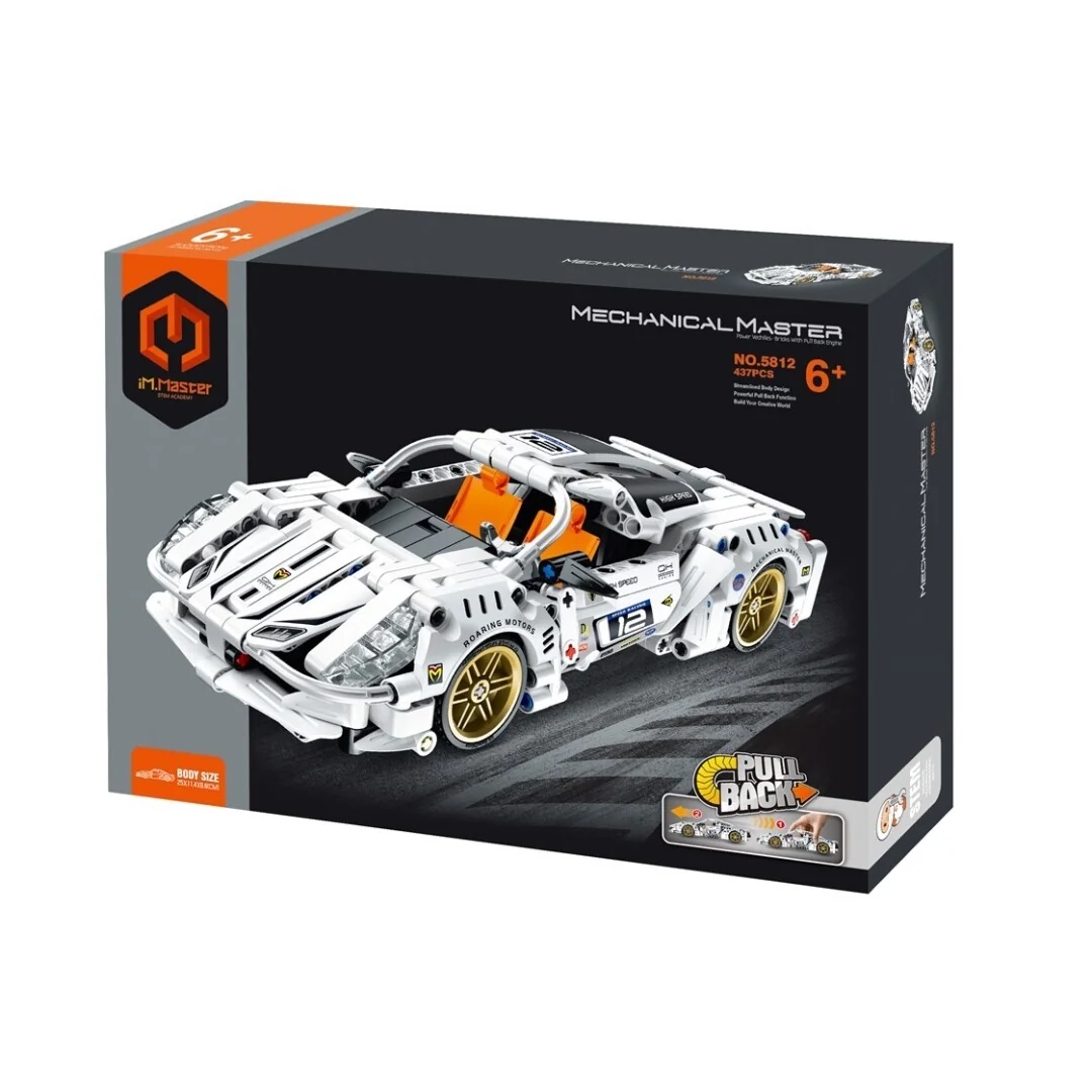 Coche de carreras Blanco 437 pzas - iMMaster - Imagen 2