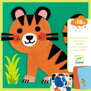 Collage Tableros fieltro Animales suaves - Djeco