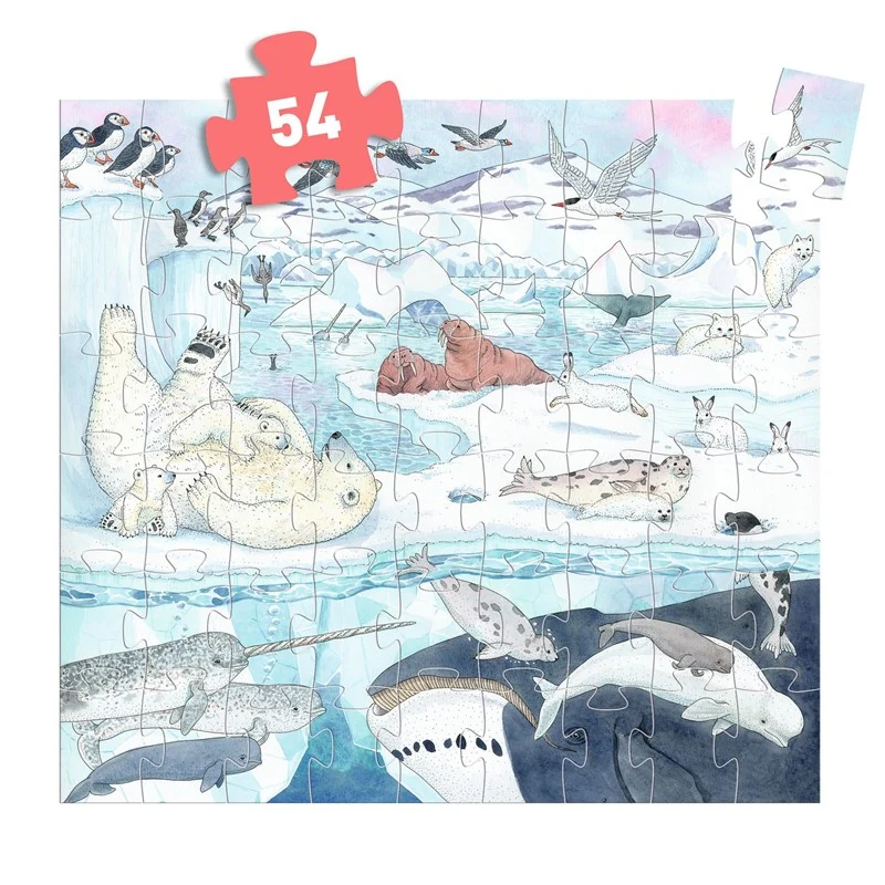 Puzzle silueta suavidad polar - Djeco - Imagen 2
