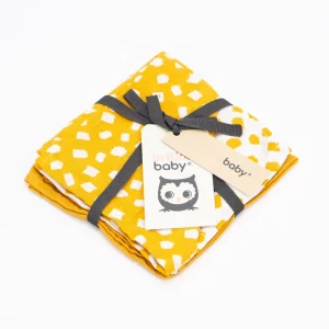 Paño bucal hidrofílico Minimal - Honey - 3 unidades - Briljant Baby (Países Bajos)
