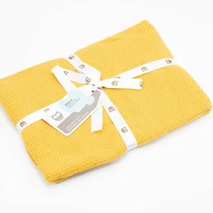 Manta suave de bebé Piqué 100% algodón Ocre - Briljant Baby (Países Bajos)