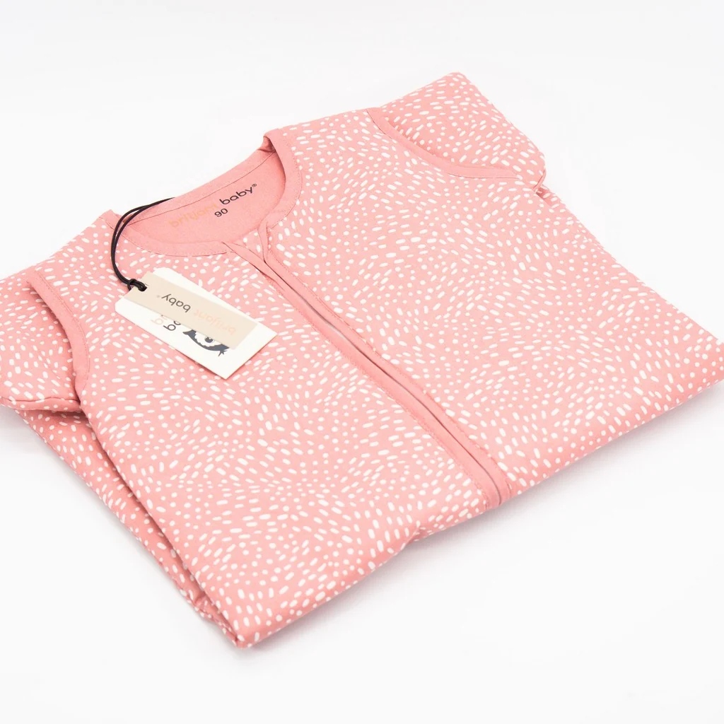 Saco de dormir para bebé 100% algodón Minimal Dots Pink - Briljant Baby (Países Bajos) - Imagen 2