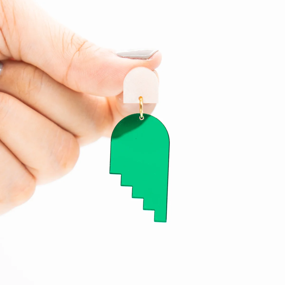 Pendientes ecológicos de diseño - Traslucidez IV - Mimimono (Ámsterdam) - Imagen 3