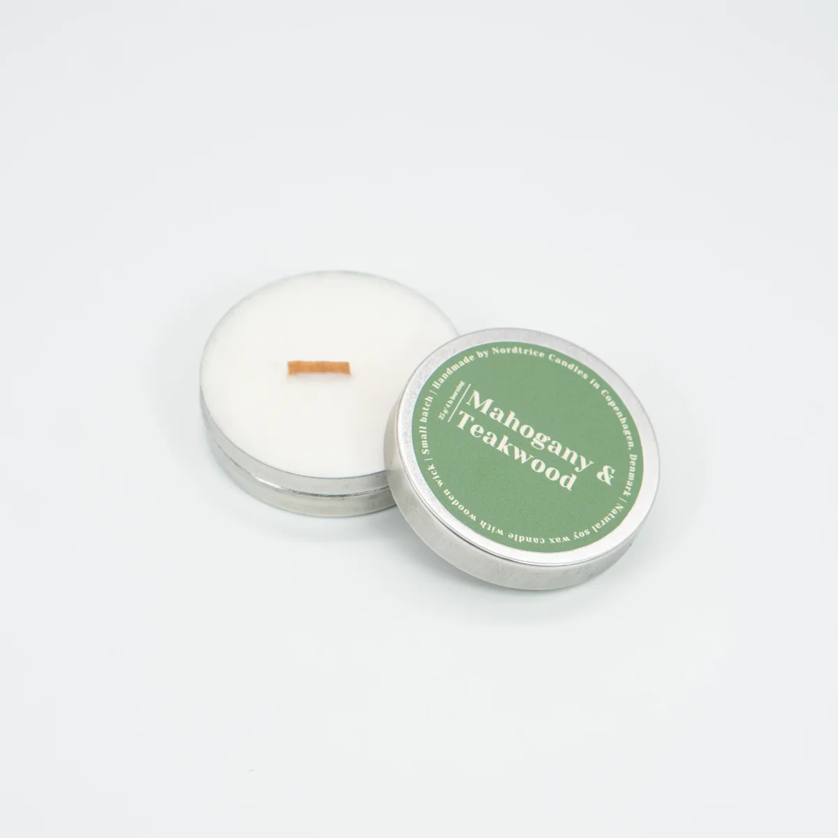 Mini vela perfumada de soja - Caoba y madera de teka - Nordtrice (Dinamarca) - Imagen 3