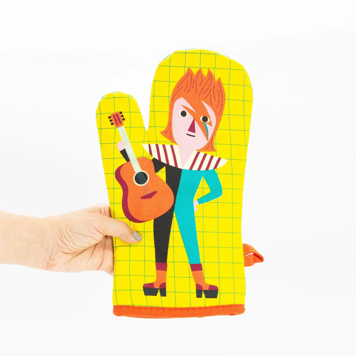 Guante de cocina original para amantes de la música Amy & Bowie - OMM Design (Suecia)