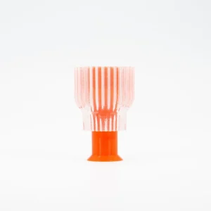 Portavelas de diseño ecológico doble 2.21.1 Naranja  - Warren & Laetitia (Francia)
