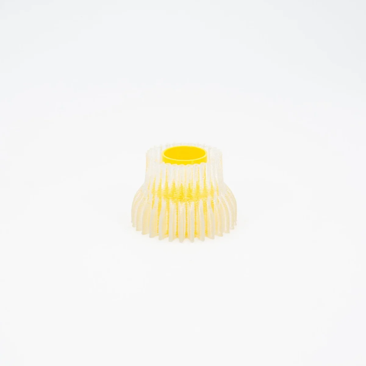 Portavelas de diseño ecológico doble 2.20 amarillo - Warren & Laetitia (Francia) - Imagen 3