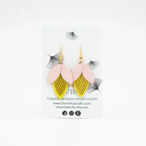 Pendientes de diseño boho Bud - Chenoha Studio (Francia)