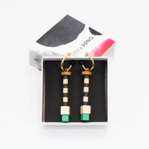 Pendientes de diseño Tótem 4 - Sew a song (Barcelona)
