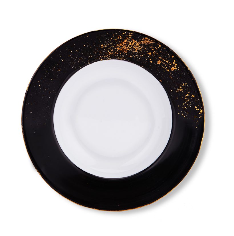 Plato sopero Golden Black - Imagen 2