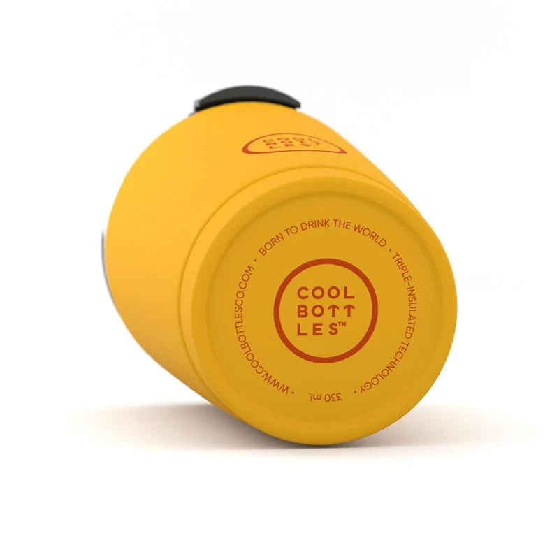 Vaso térmico acero Vivid Yellow 330ml - Cool Bottles - Imagen 3
