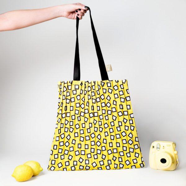 Bolso plisado satinado Quadratino - Write Sketch & / Multitudes bags (Milano) - Imagen 4
