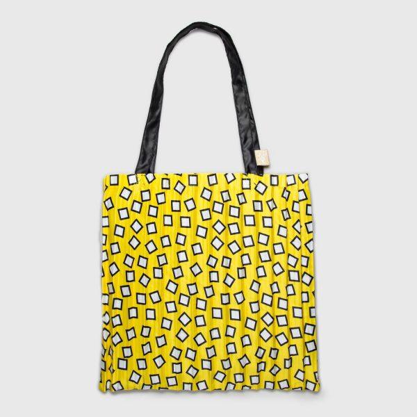 Bolso plisado satinado Quadratino - Write Sketch & / Multitudes bags (Milano) - Imagen 3