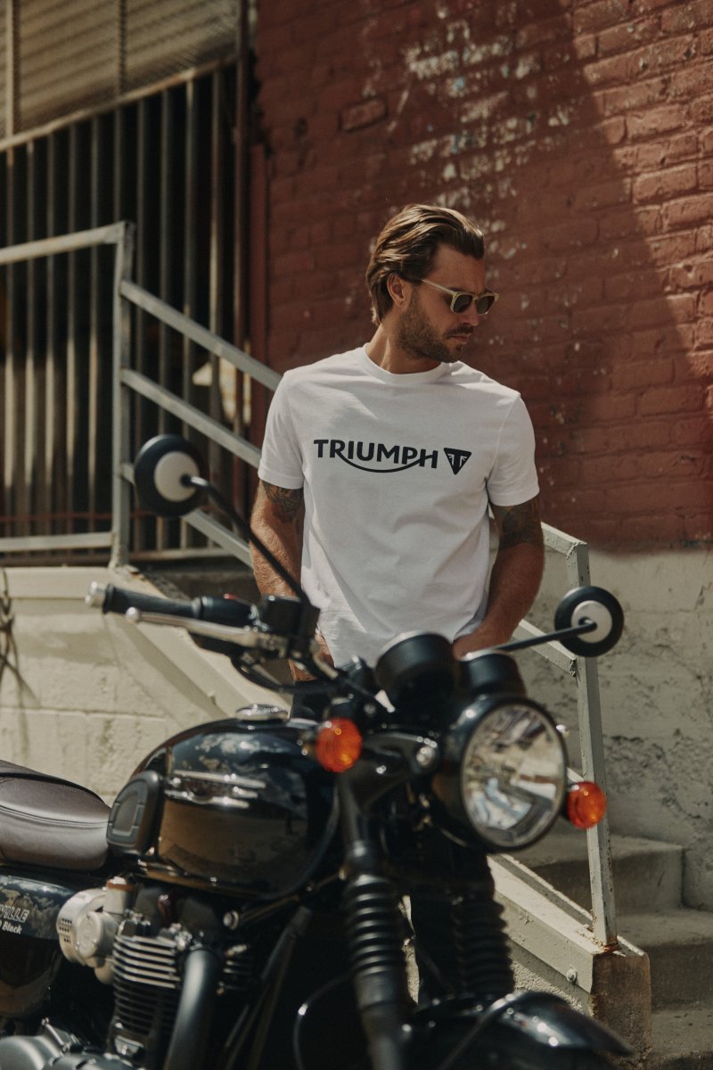 Camiseta Triumph Cartmel Logo blanca - Imagen 5