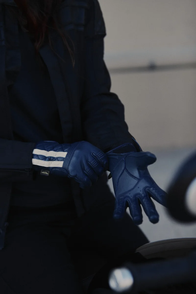 Guantes de Cuero Triumph Sulby Beige - Imagen 6