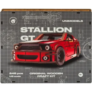Puzzle madera Stallion GT Red - Unidragon (Liquidación)
