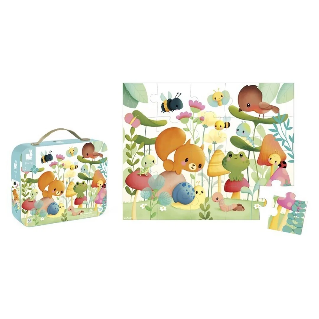 Puzzle Los compañeros del jardín - Janod - Imagen 2